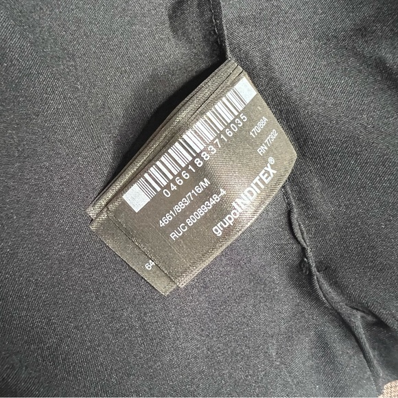 Zara Brown Check Zip Up Women’s Business Casual Vest Size M - Picture 6 of 9